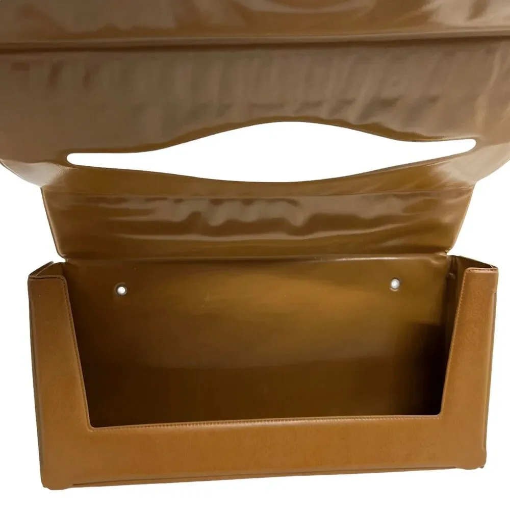 Canadian School Days Belt Mfg 1958 Brown Vinyl Rare Rectangular Tissue Box